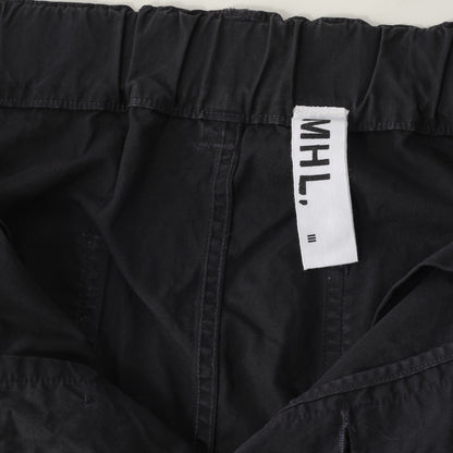 FINE COMPACT COTTON POPLIN TROUSERS