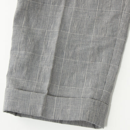 PRINCE OF WALES LINEN TROUSERS