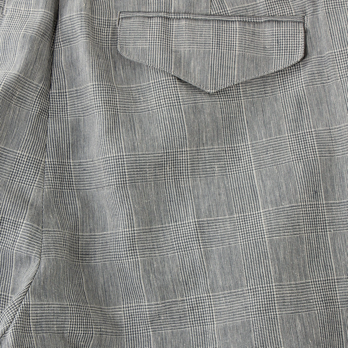 PRINCE OF WALES LINEN TROUSERS