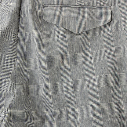 PRINCE OF WALES LINEN TROUSERS