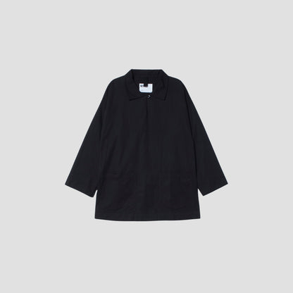 BLACK WARP COTTON DENIM SHIRT