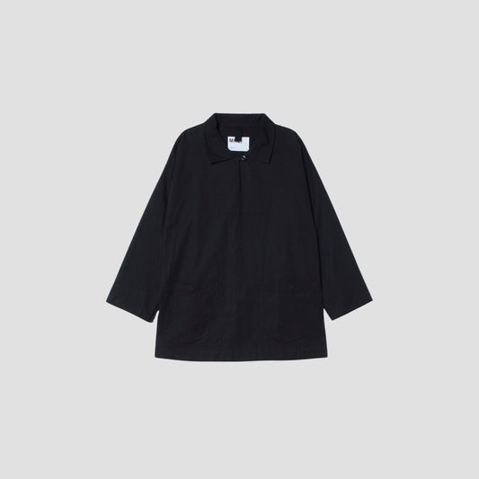 BLACK WARP COTTON DENIM SHIRT
