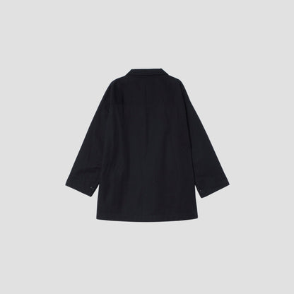 BLACK WARP COTTON DENIM SHIRT