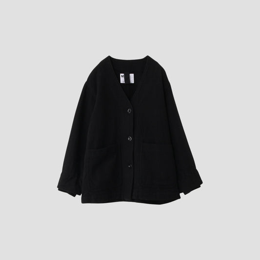 FELTED WOOL TWILL BLOUSON