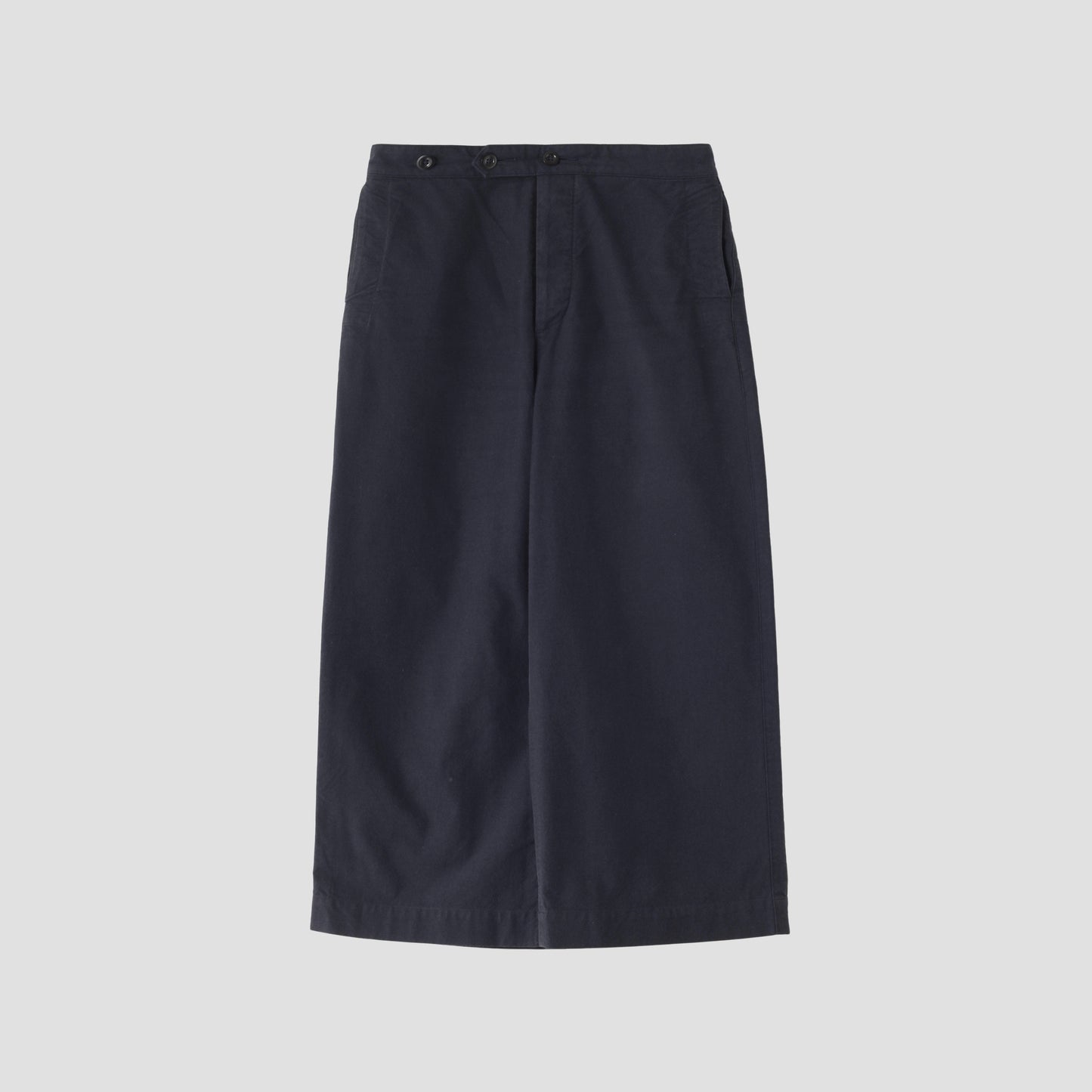 DENSE COTTON WOOL TROUSERS