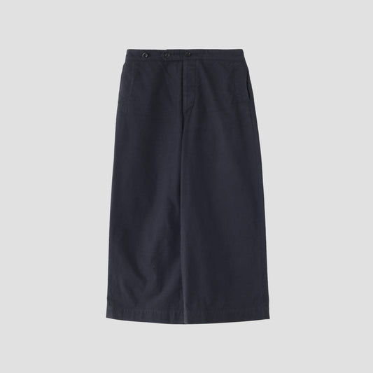 DENSE COTTON WOOL TROUSERS