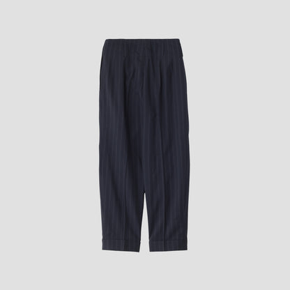 WIDE STRIPE WOOL TROUSERS