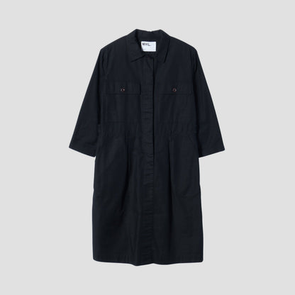 COTTON LINEN OXFORD DRESS