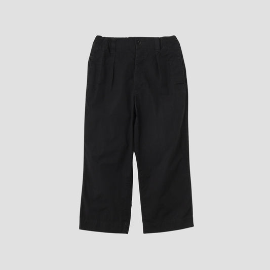 FINE COMPACT COTTON POPLIN TROUSERS