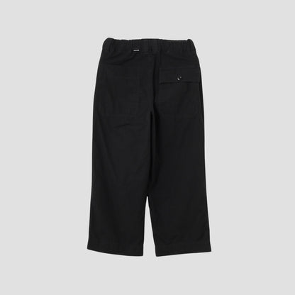 FINE COMPACT COTTON POPLIN TROUSERS