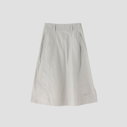 FINE COMPACT COTTON POPLIN SKIRT