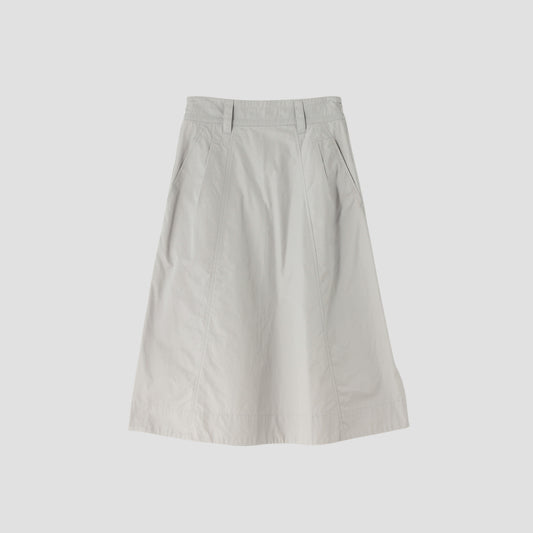 FINE COMPACT COTTON POPLIN SKIRT