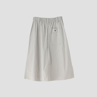 FINE COMPACT COTTON POPLIN SKIRT