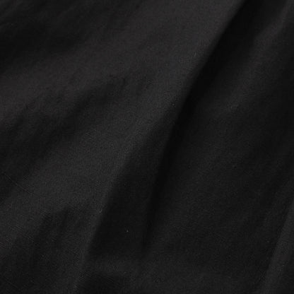 WOOL LINEN POPLIN SKIRT