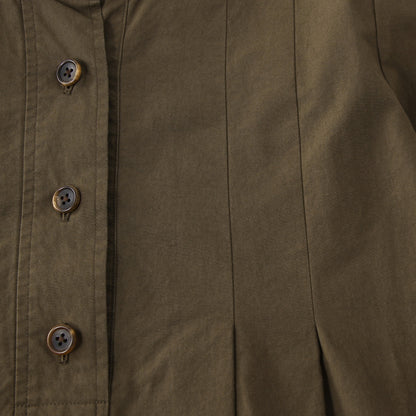 STIFF COTTON POPLIN DRESS