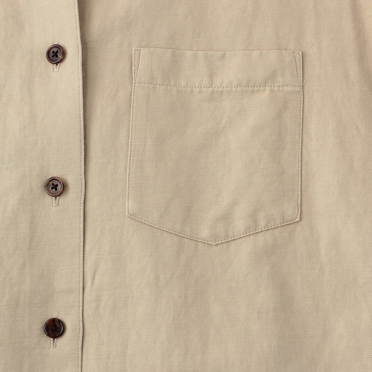 COTTON LINEN TWILL DRESS