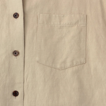 COTTON LINEN TWILL DRESS
