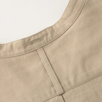 COTTON LINEN TWILL DRESS