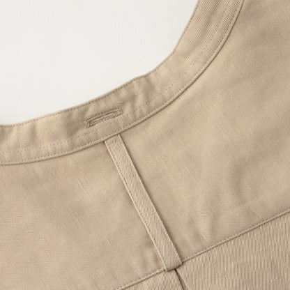 COTTON LINEN TWILL DRESS