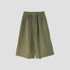 COATED LINEN PLAINWEAVE TROUSERS