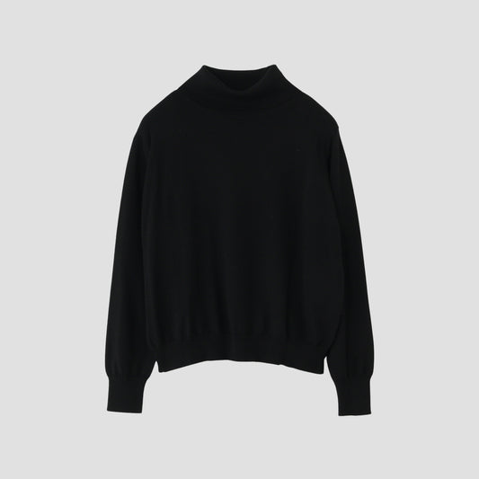 FINE WOOL TURTLE NECK KNIT