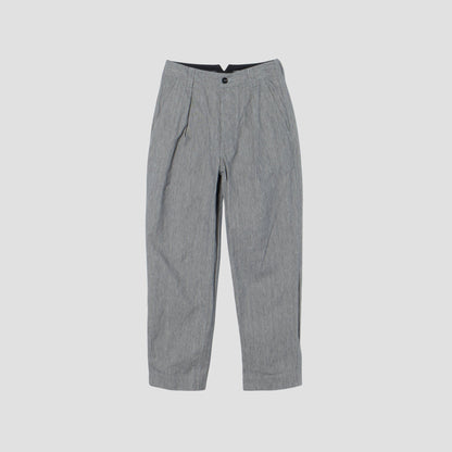 IRREGULAR END ON END COTTON LINEN TROUSERS