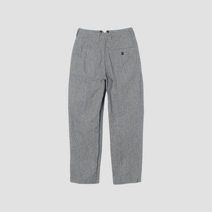 IRREGULAR END ON END COTTON LINEN TROUSERS