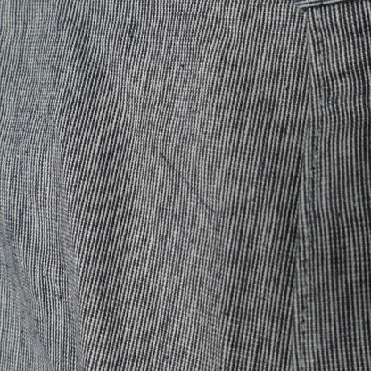 IRREGULAR END ON END COTTON LINEN TROUSERS