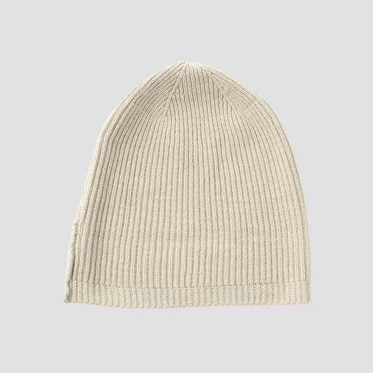 COTTON LINEN BEANIE HAT