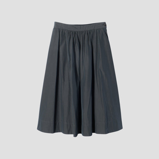 HIGH TWIST COTTON CHAMBRAY SKIRT