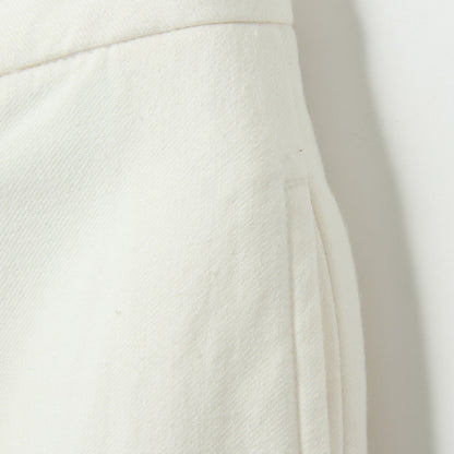 WASHED COTTON TWILL TROUSERS