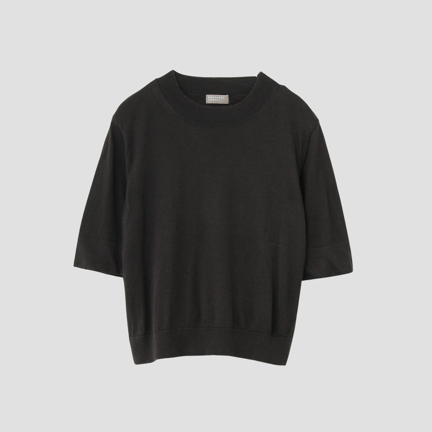 RAMIE COTTON DEEP RIB T SHIRT KNIT