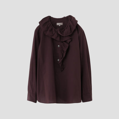 PIECE DYED WASHED COTTON SHIRT