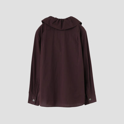 PIECE DYED WASHED COTTON SHIRT