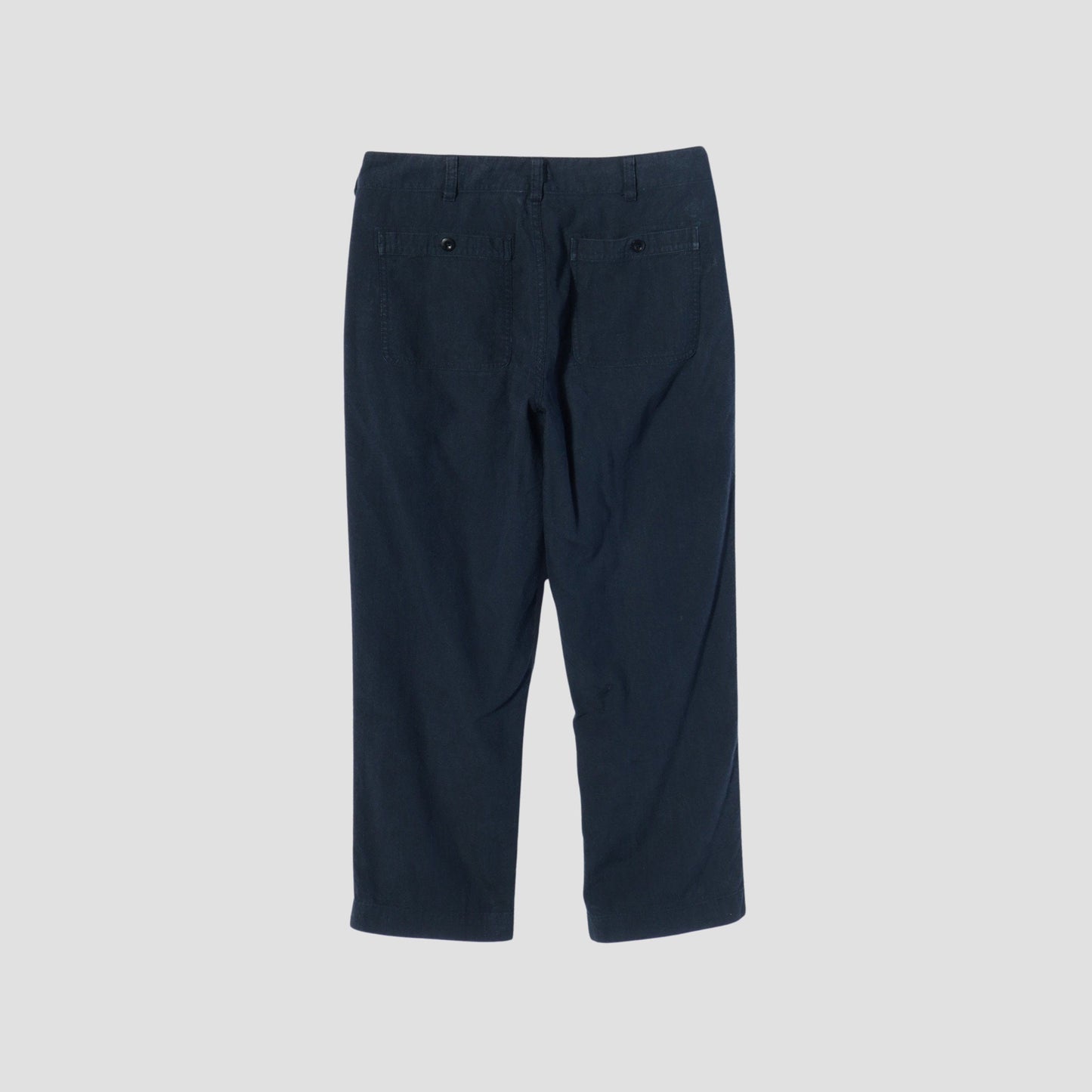 LINEN COTTON CANVAS TROUSERS