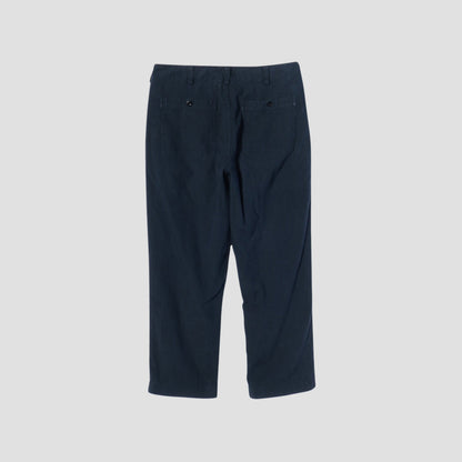 LINEN COTTON CANVAS TROUSERS
