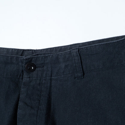 LINEN COTTON CANVAS TROUSERS