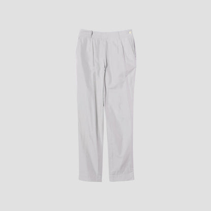 SILK COTTON POPLIN TROUSERS