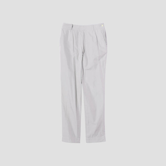 SILK COTTON POPLIN TROUSERS
