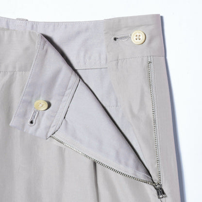 SILK COTTON POPLIN TROUSERS