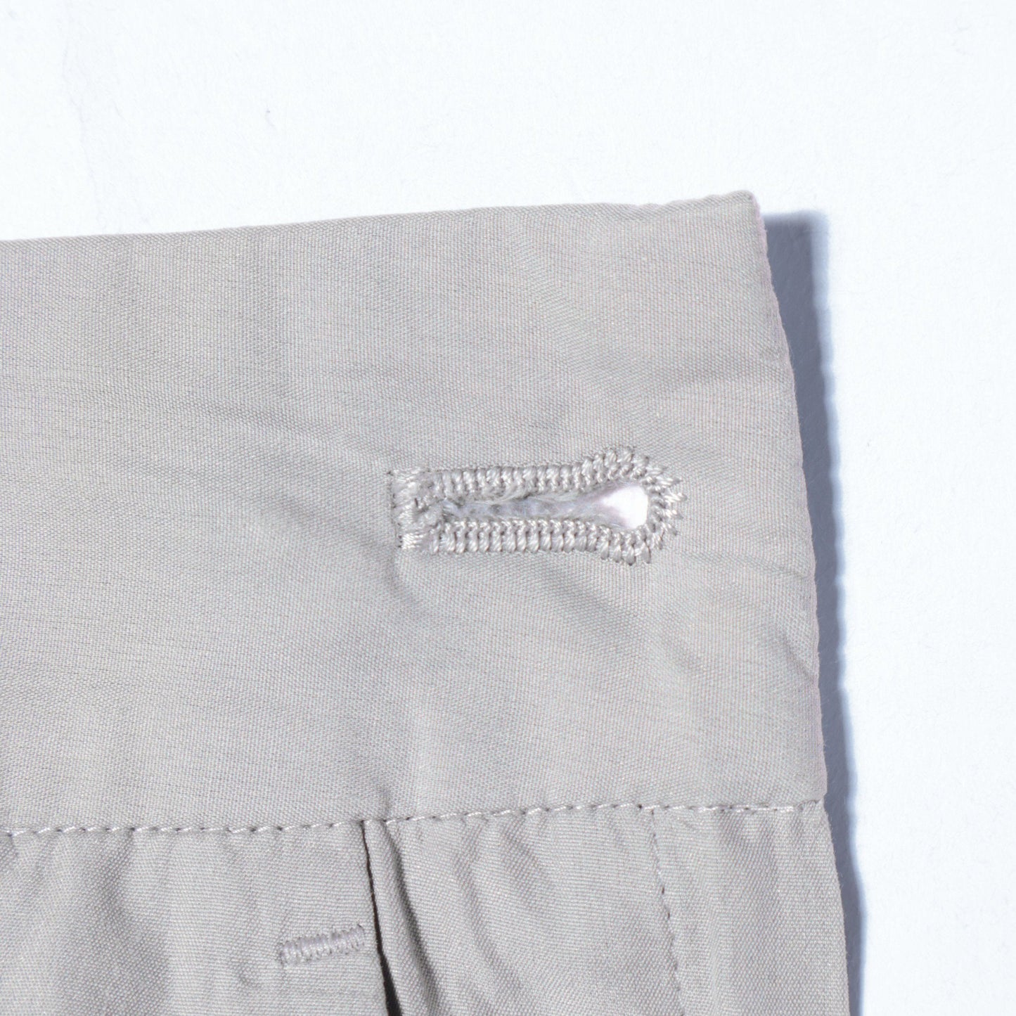 SILK COTTON POPLIN TROUSERS