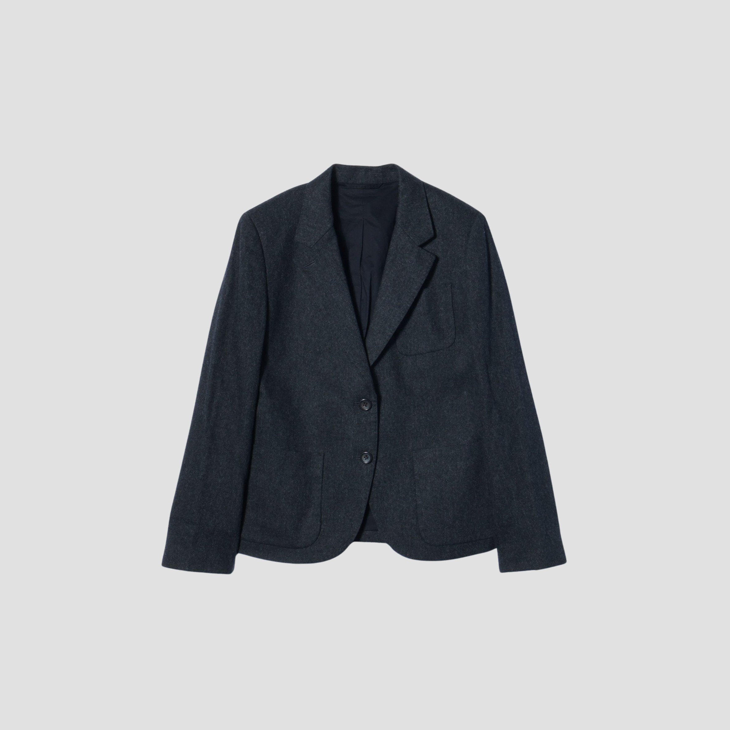 メンズ MARGARET HOWELL NAVY WOOL SERGE JACKET