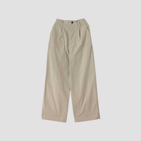 VINTAGE COTTON PLAINWEAVE TROUSERS