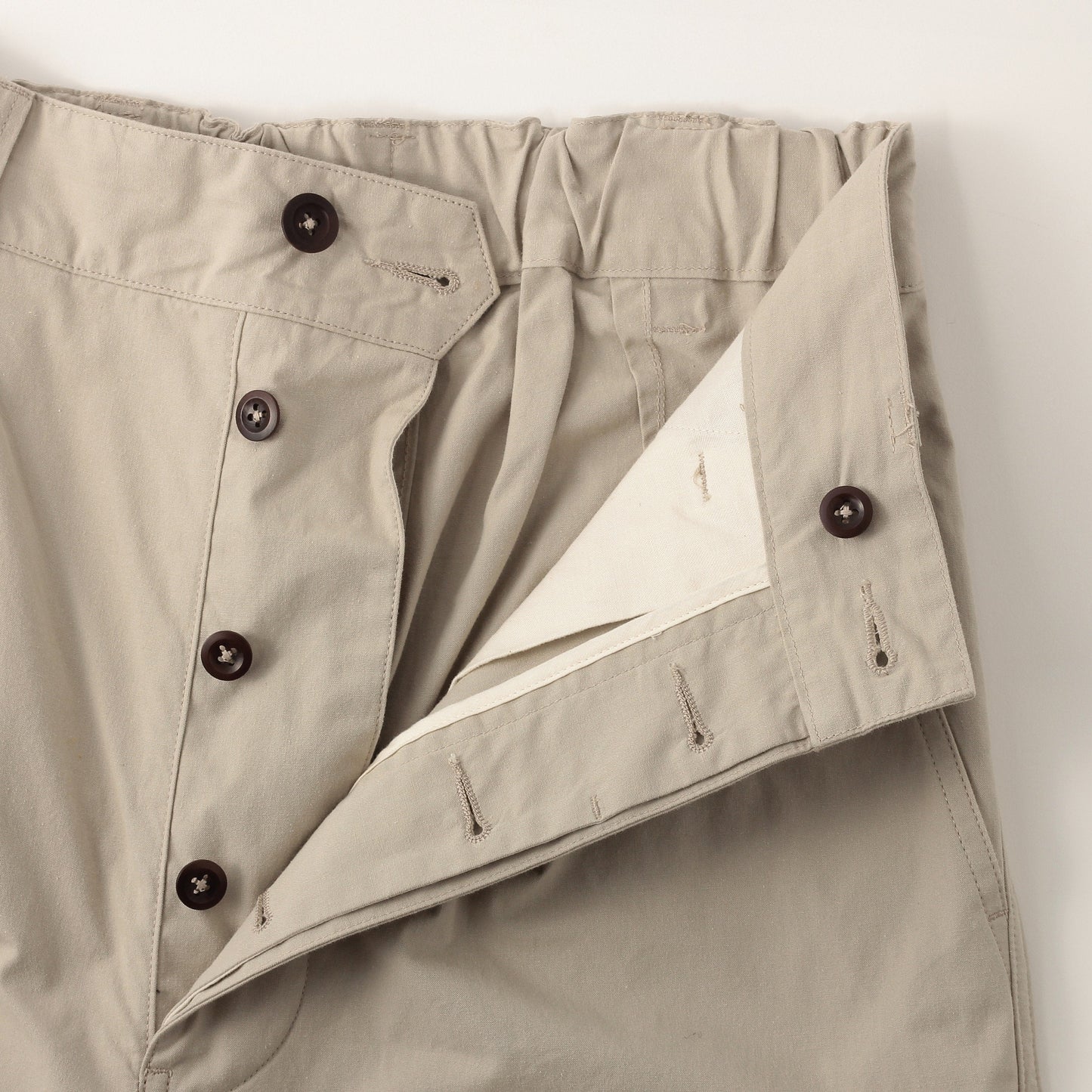 VINTAGE COTTON PLAINWEAVE TROUSERS