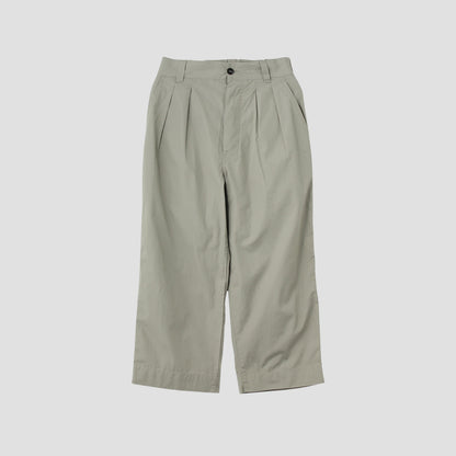 FINE COMPACT COTTON POPLIN TROUSERS
