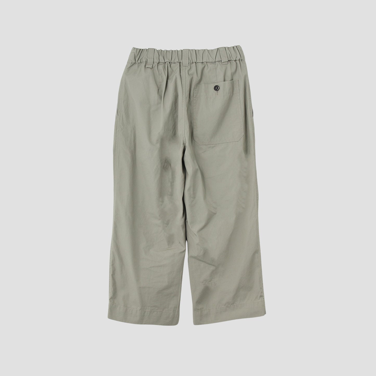 FINE COMPACT COTTON POPLIN TROUSERS