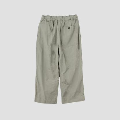 FINE COMPACT COTTON POPLIN TROUSERS