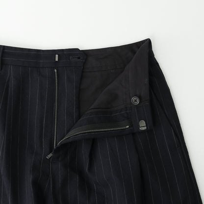 FINE PINSTRIPE WOOL TROUSERS
