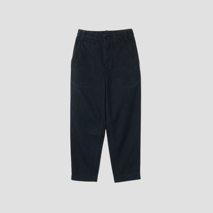 WORN LINEN COTTON DRILL TROUSERS