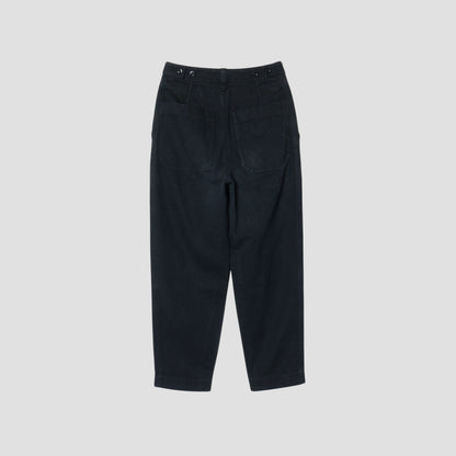 WORN LINEN COTTON DRILL TROUSERS